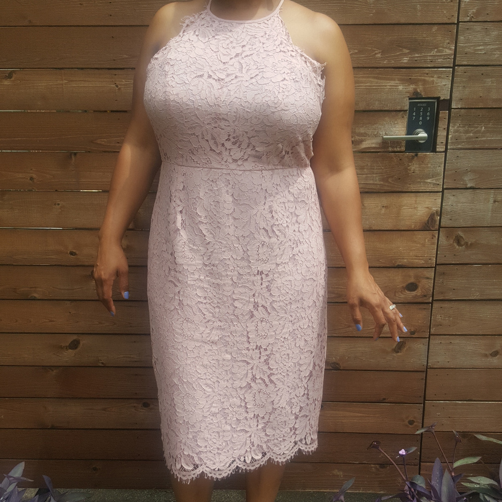 ASOS Lace Pencil Midi Dress